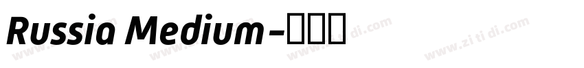 Russia Medium字体转换